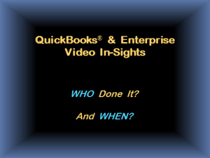 Video Insight: Who Done It and When