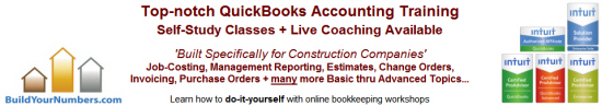 Learn more - QuickBooks Job Cost & Construction Accounting Training Workshops