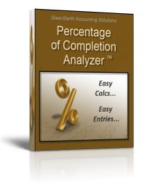 Percentage of Completion Calculations & Entries